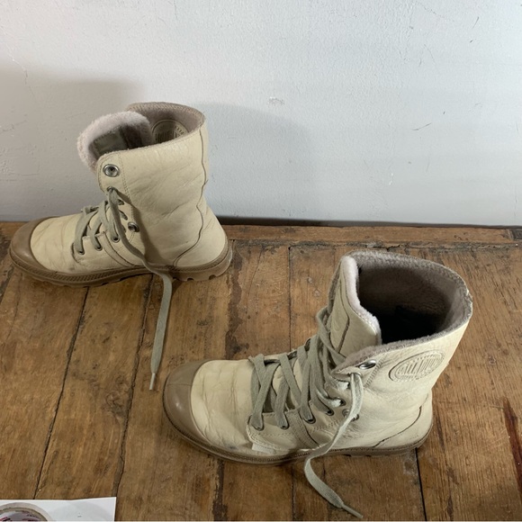 Palladium winter combat style leather boots - Picture 4 of 11